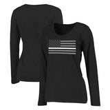 Women's Long Sleeve - Thin White Line Flag